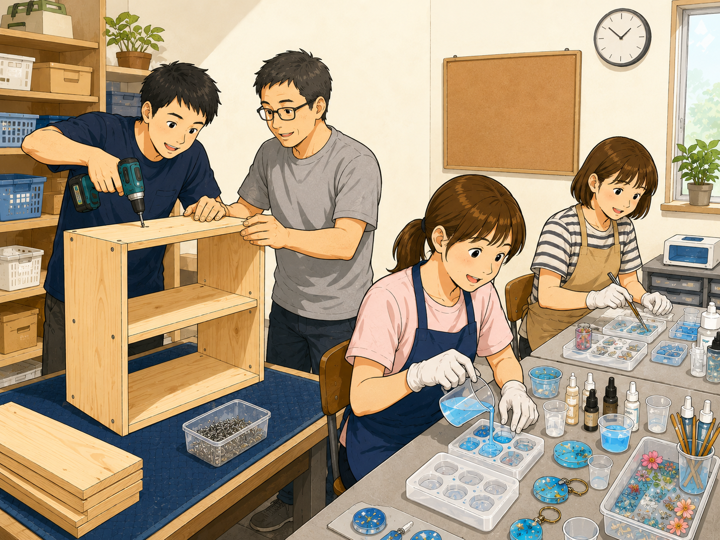 作業開始のイラスト