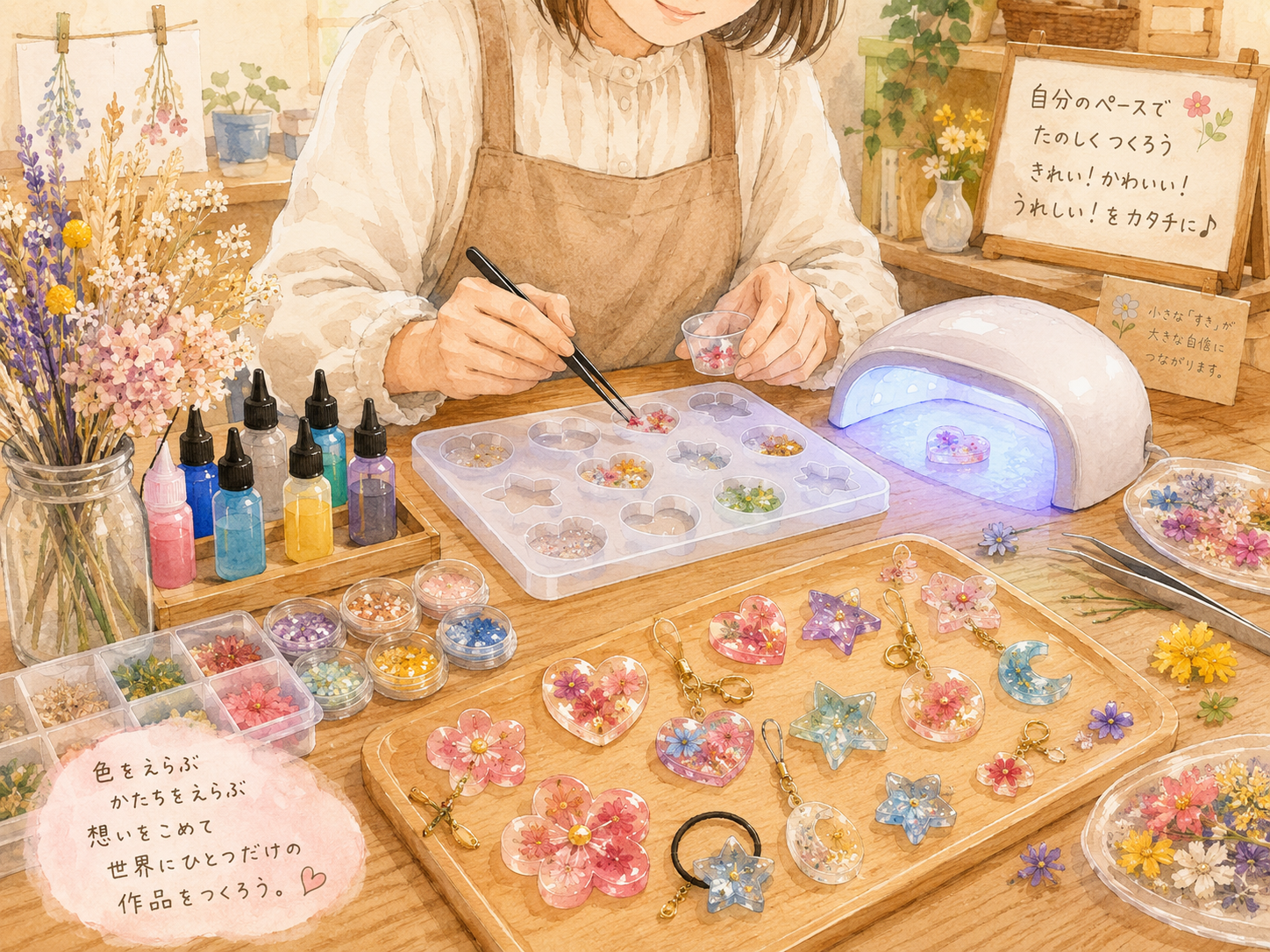 紙粘土・レジン制作