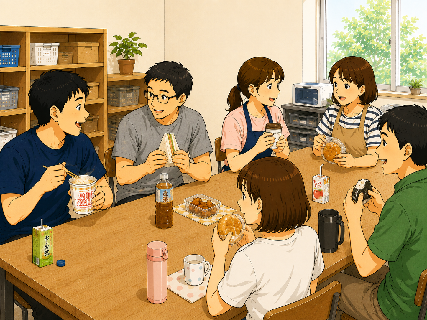 昼休みのイラスト
