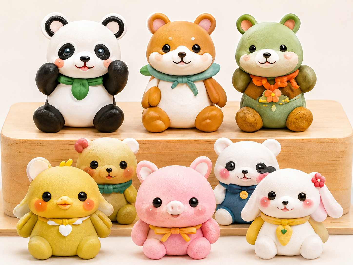 紙粘土作品
